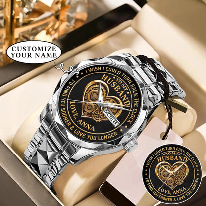 Personalized Anniversity Husband Love Watch