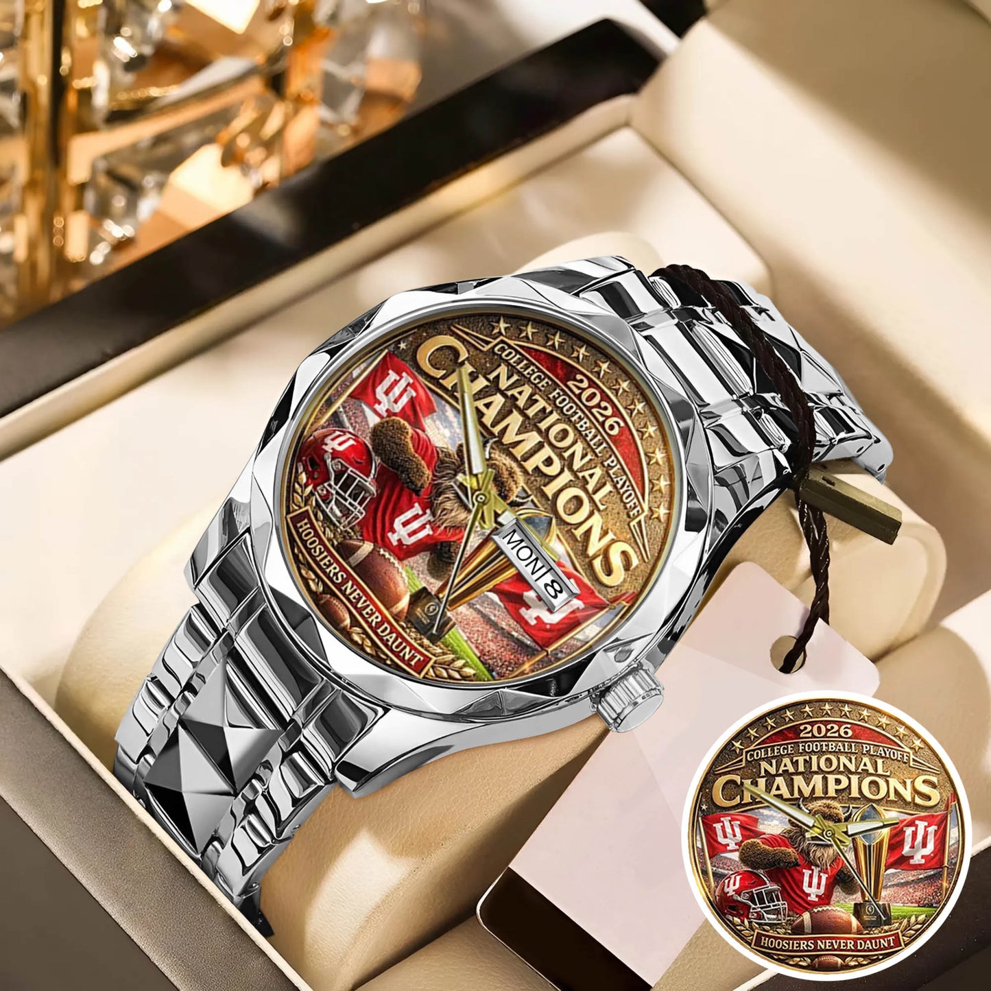 Personalized Indiana Hoosiers Football Watch