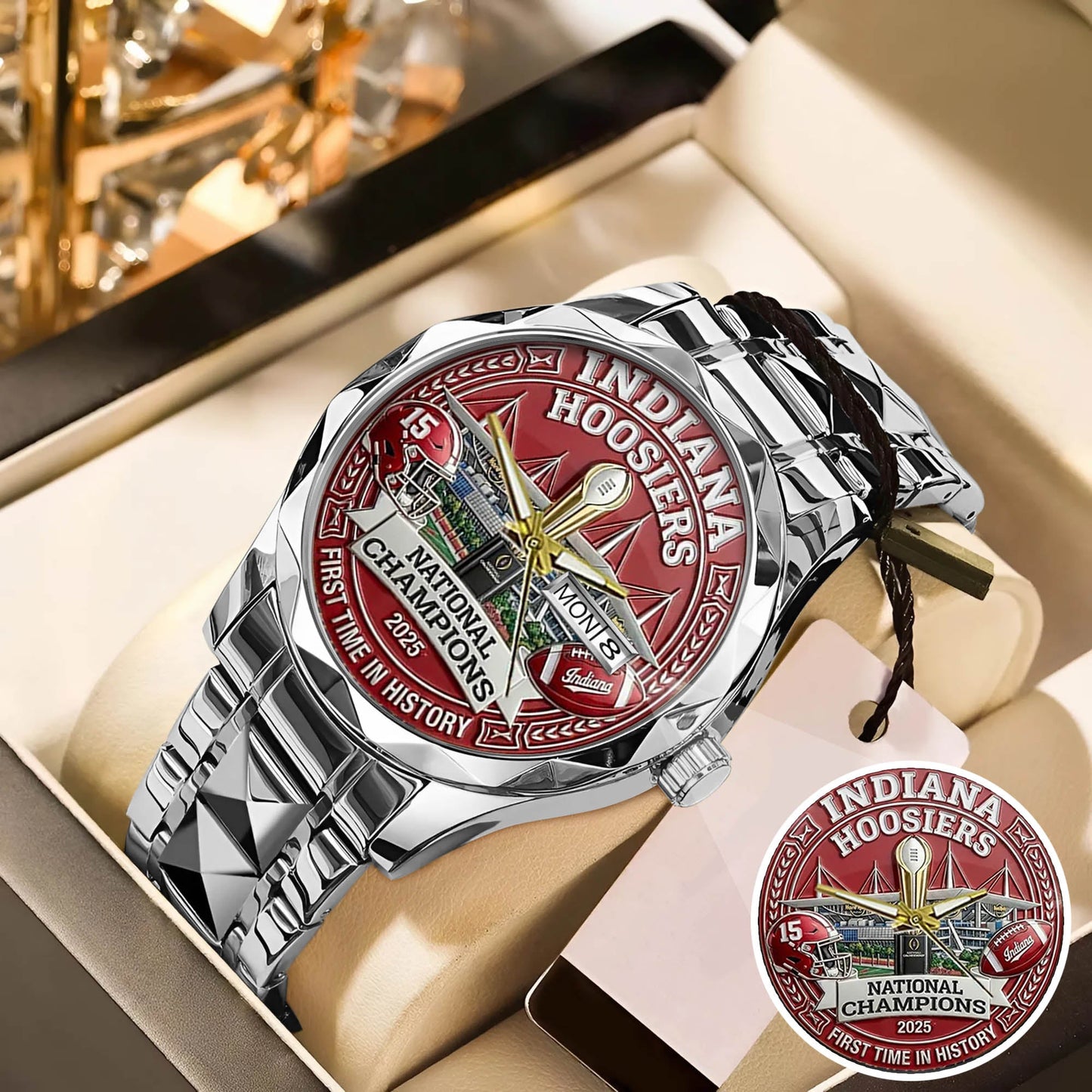 Personalized Indiana Hoosiers Football Watch