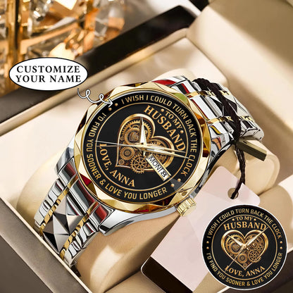 Personalized Anniversity Husband Love Watch