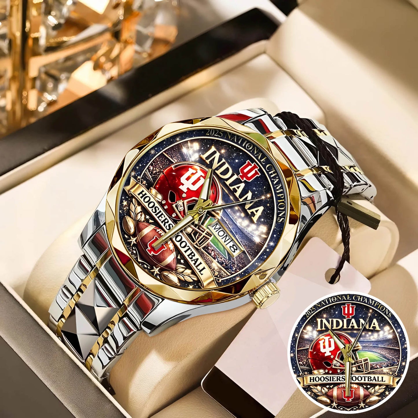 Personalized Indiana Hoosiers Football Watch