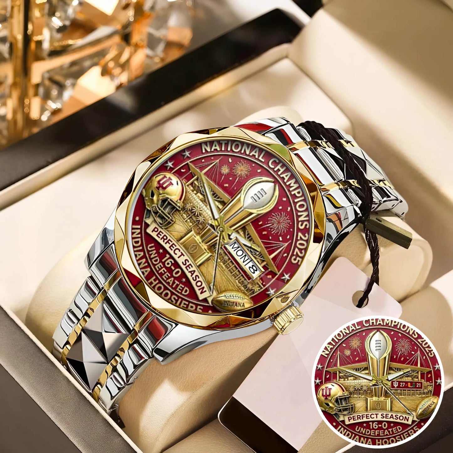 Personalized Indiana Hoosiers Football Watch