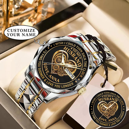Personalized Anniversity Husband Love Watch
