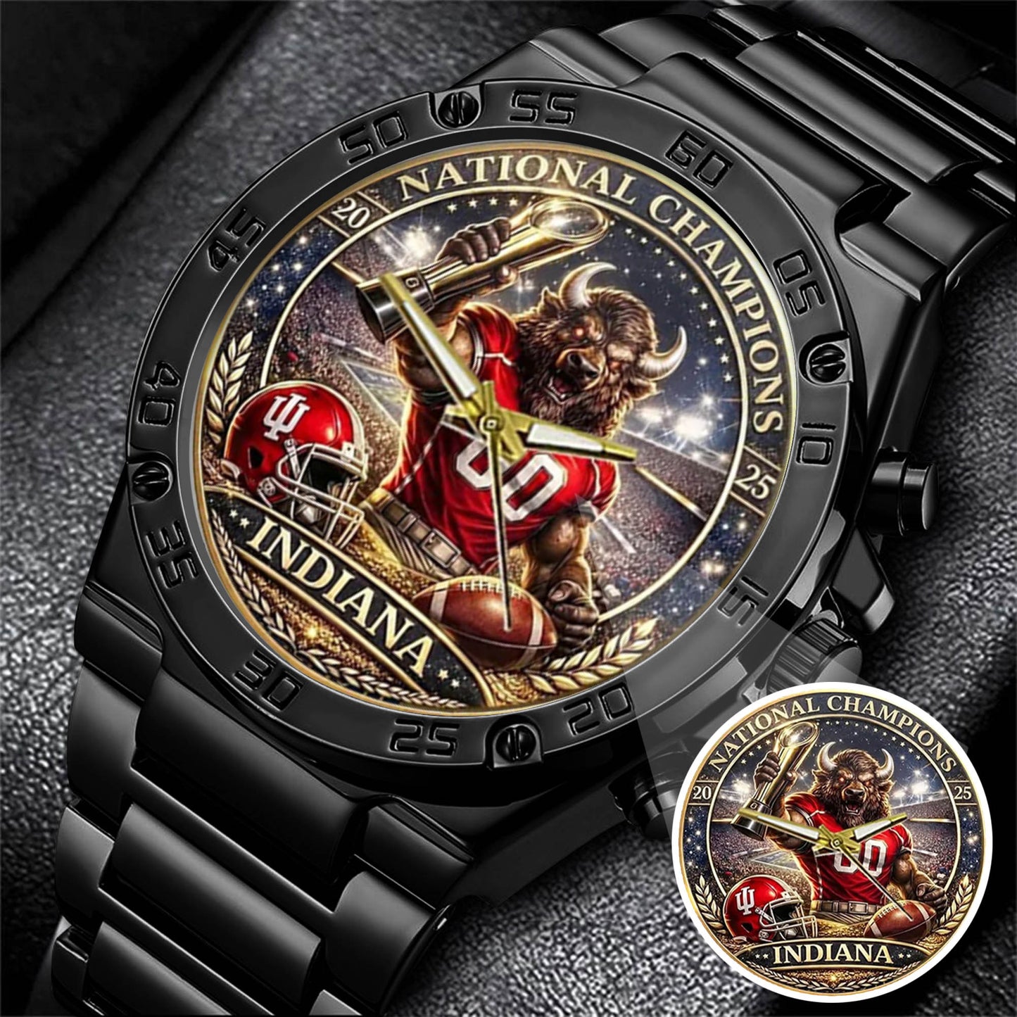 Personalized Indiana Hoosiers Football Watch