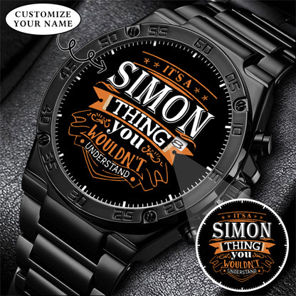 Personalized Custom Name Watch Gift For Him