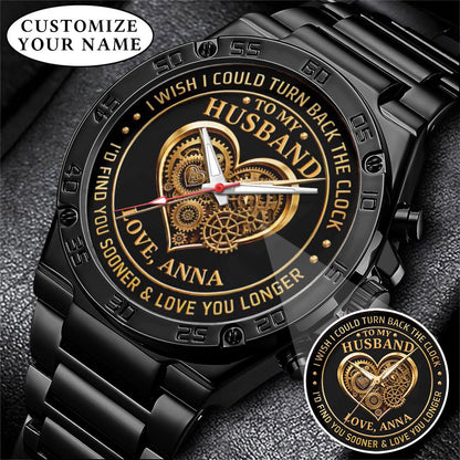 Personalized Anniversity Husband Love Watch