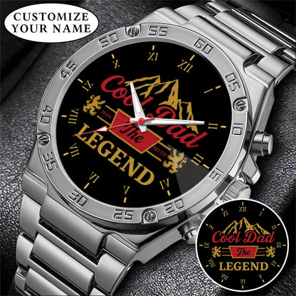 Personalized Father's Day Cool Dad The Legend Watch
