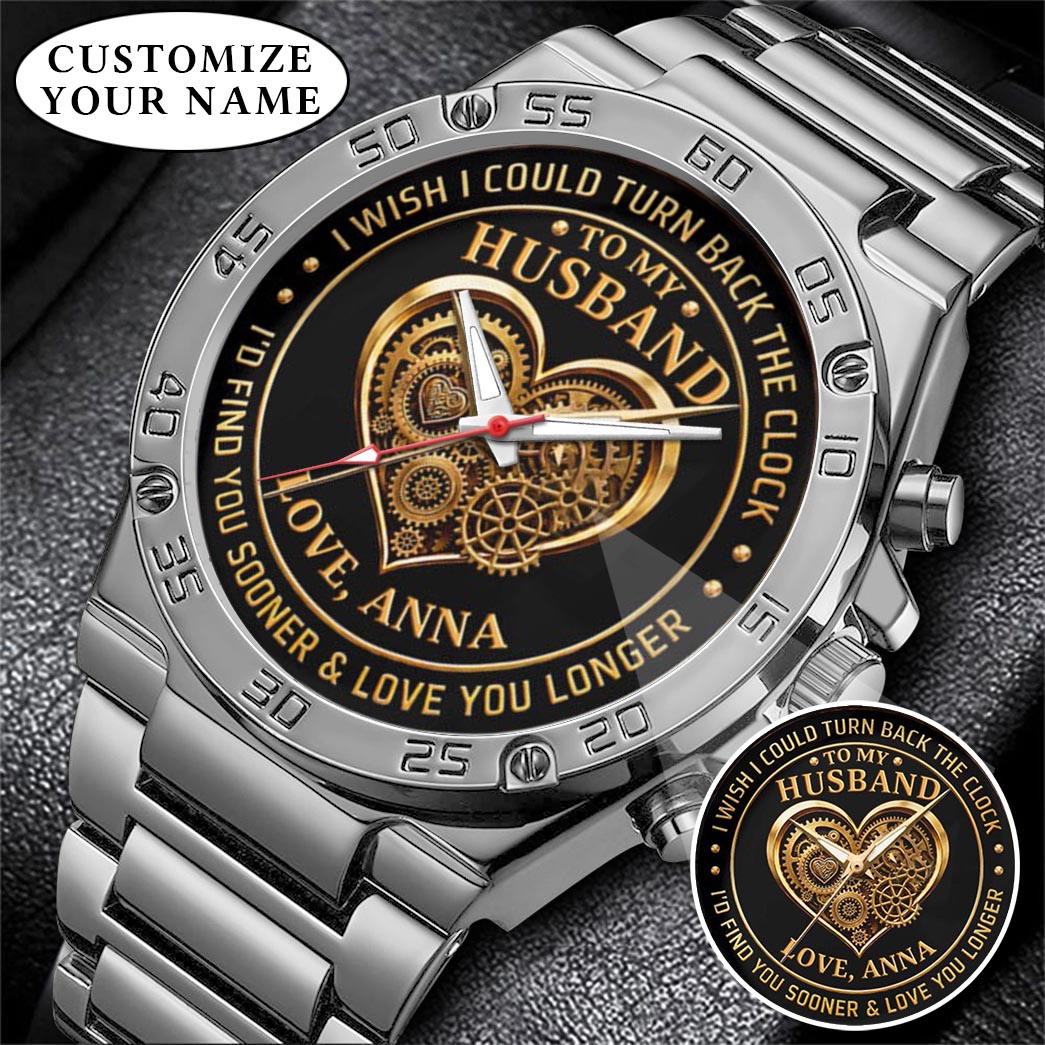 Personalized Anniversity Husband Love Watch
