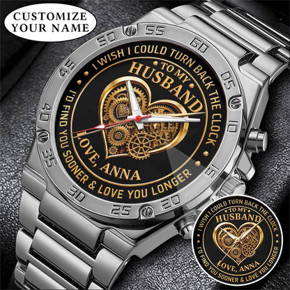 Personalized Anniversity Husband Love Watch