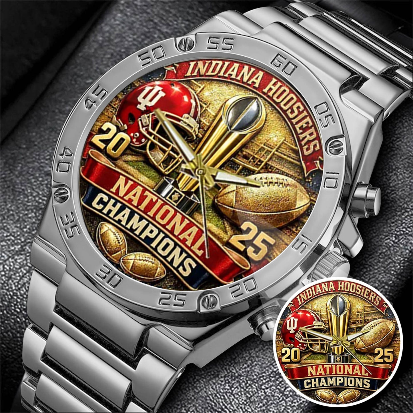 Personalized Indiana Hoosiers Football Watch