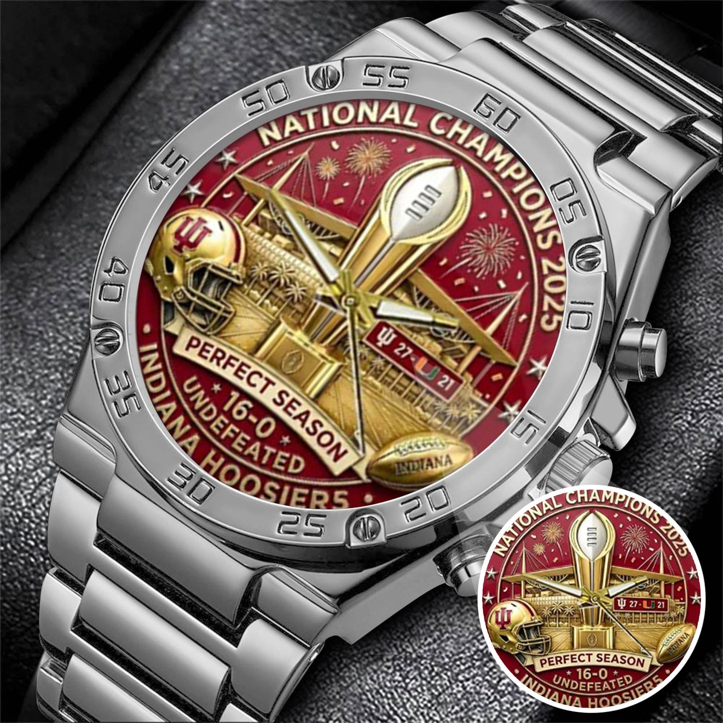 Personalized Indiana Hoosiers Football Watch