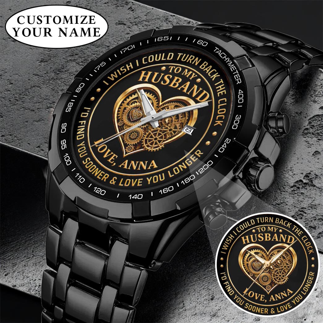 Personalized Anniversity Husband Love Watch
