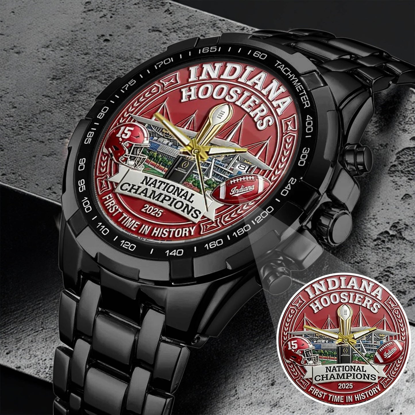 Personalized Indiana Hoosiers Football Watch