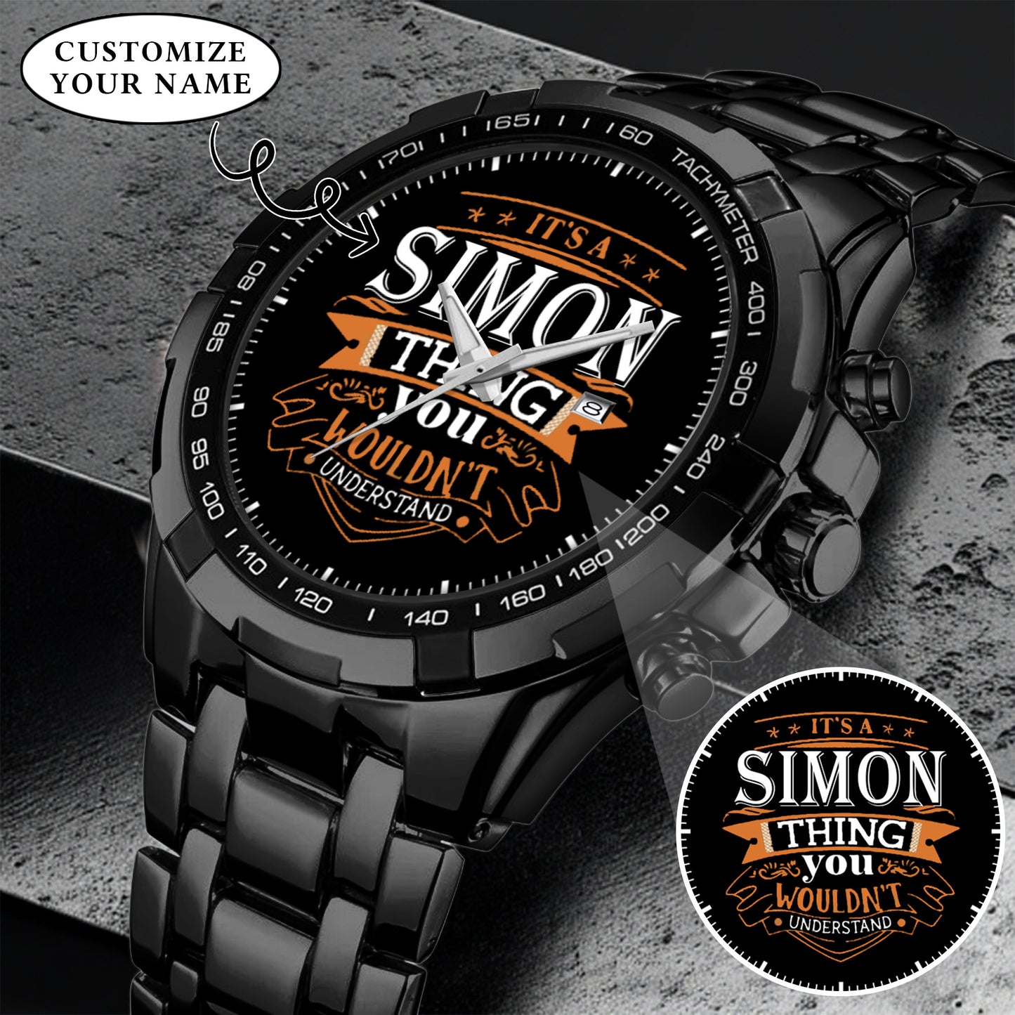 Personalized Custom Name Watch Gift For Him