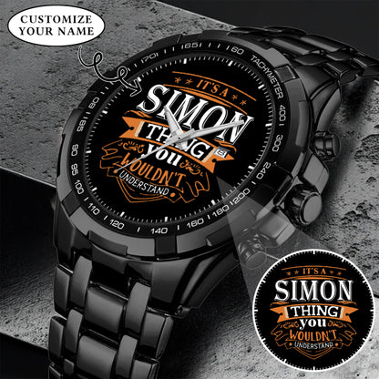 Personalized Custom Name Watch Gift For Him