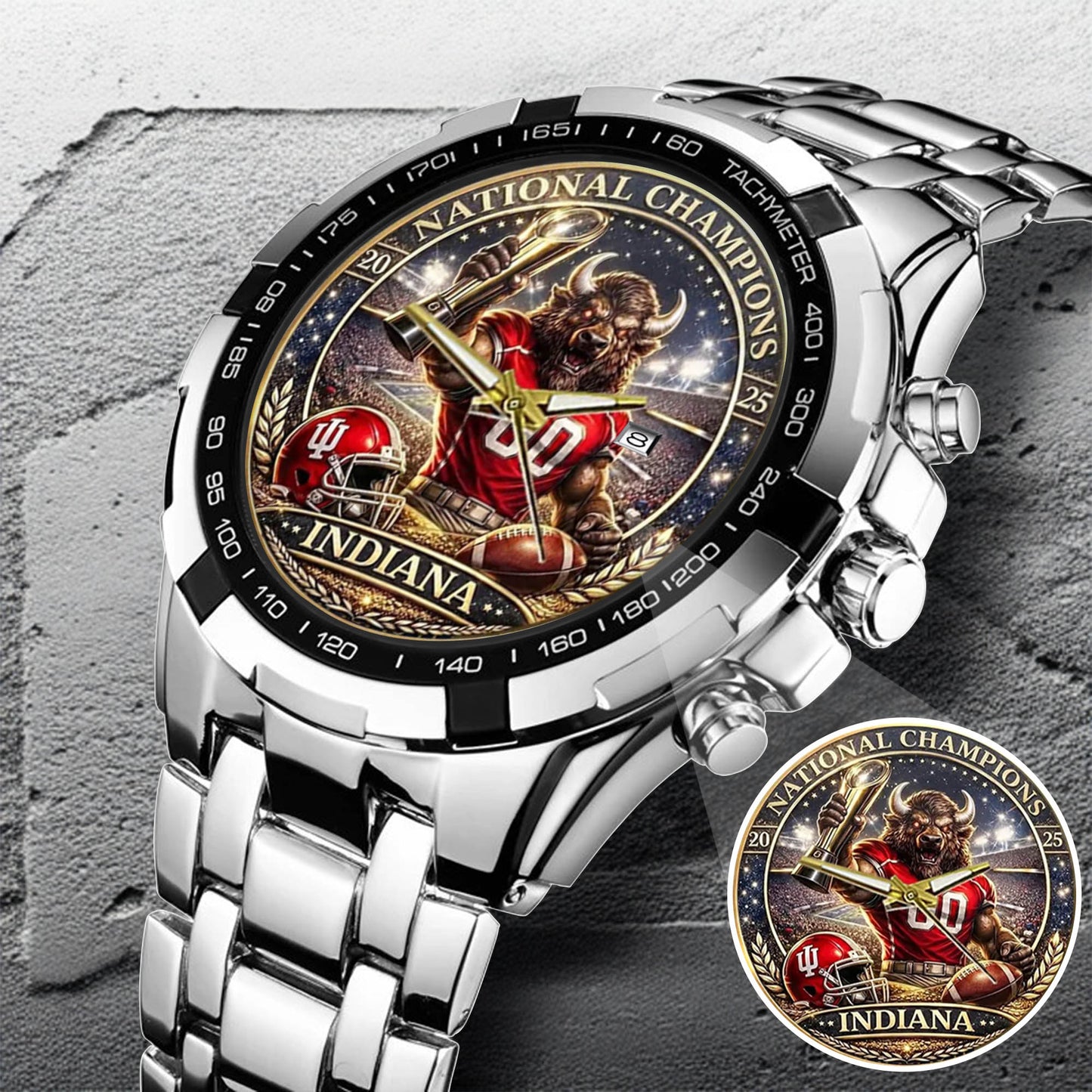 Personalized Indiana Hoosiers Football Watch