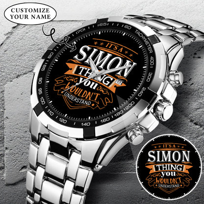 Personalized Custom Name Watch Gift For Him
