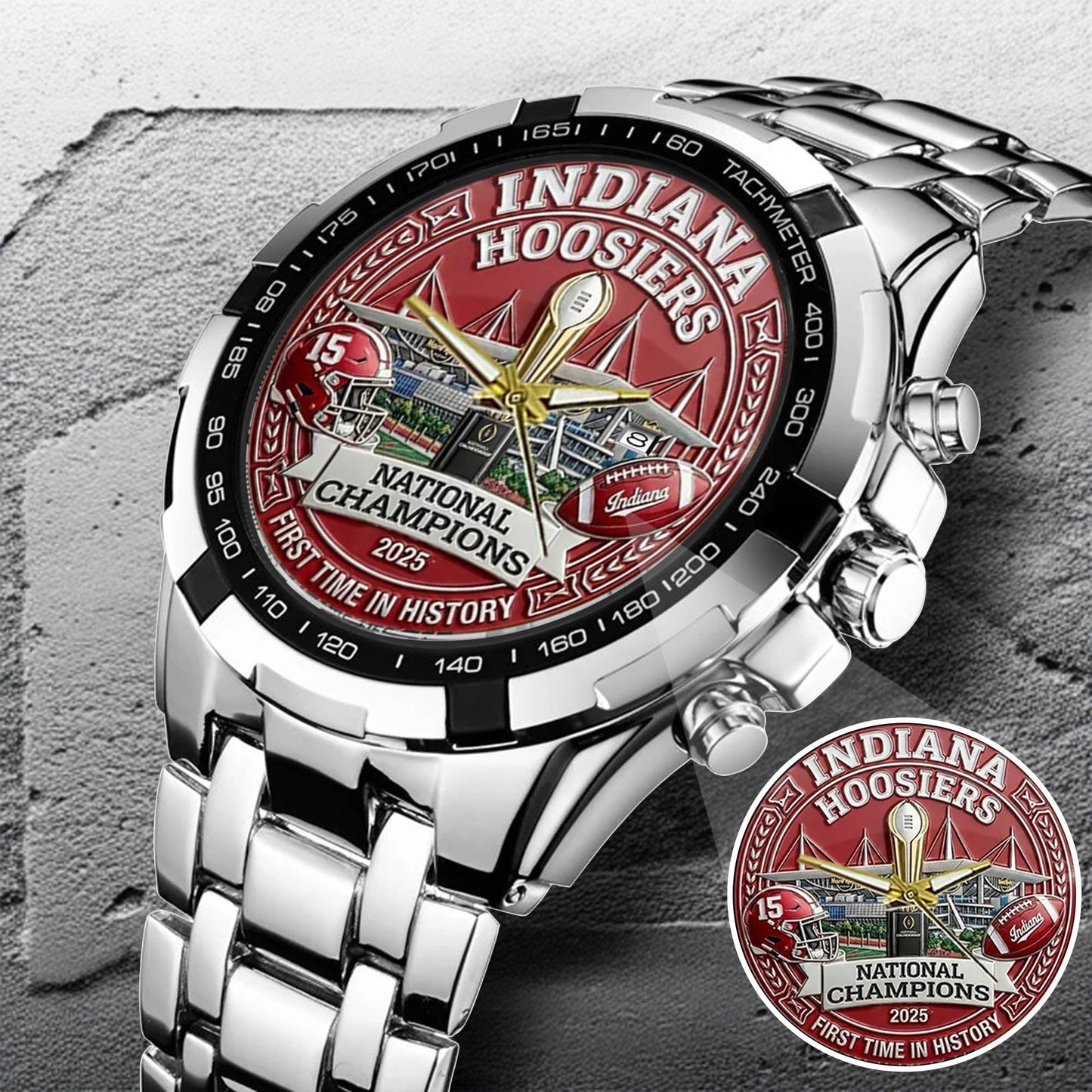 Personalized Indiana Hoosiers Football Watch