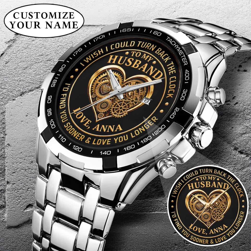 Personalized Anniversity Husband Love Watch