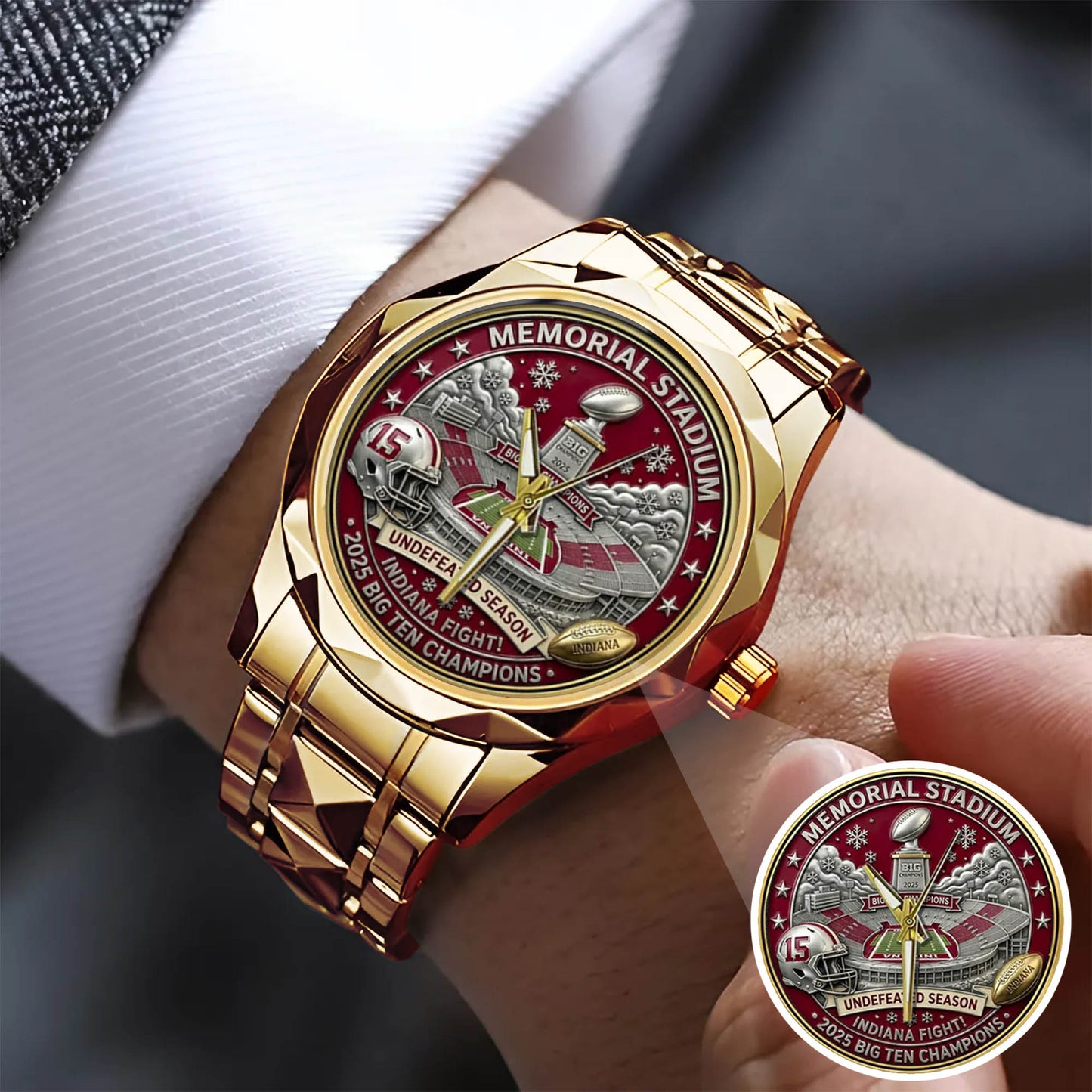 Personalized Indiana Hoosiers Football Watch