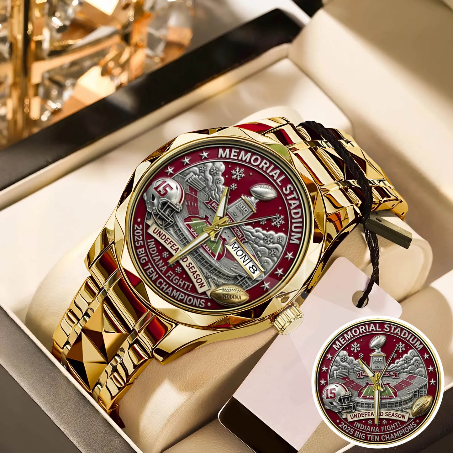 Personalized Indiana Hoosiers Football Watch