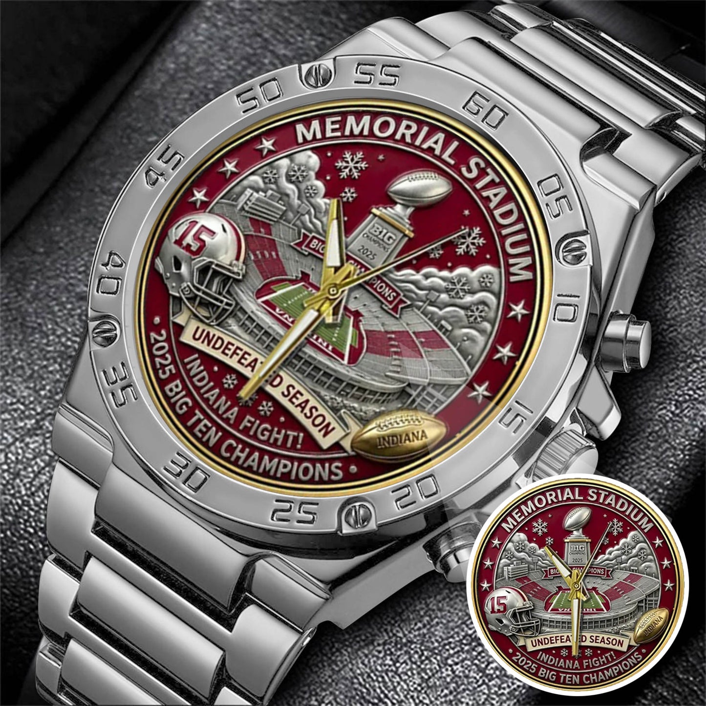 Personalized Indiana Hoosiers Football Watch