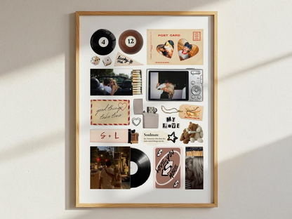 Couple Love Story Matchbook Collage Dopamine Decor - Personalized Blanket - Heartfelt Valentine, Anniversary Gift For Him, For Her