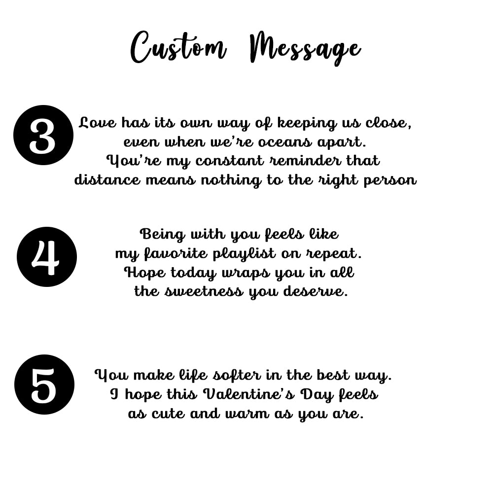 Valentine Personalized Embroidered Custom Message Hoodie Sweatshirt T-Shirt