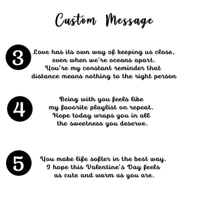 Valentine Personalized Embroidered Custom Message Hoodie Sweatshirt T-Shirt