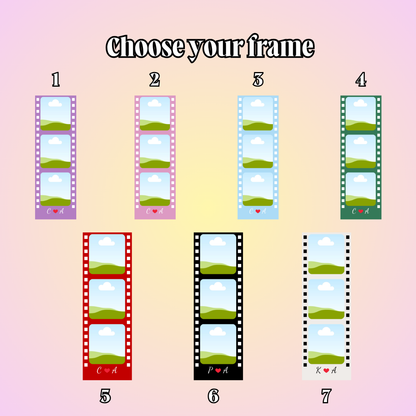 BUY 1 GET 1 FREE - Custom Photo Strip Keychain