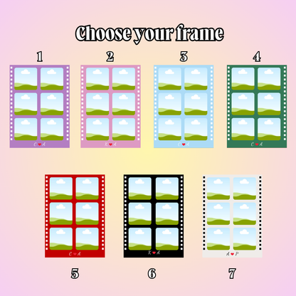 BUY 1 GET 1 FREE - Custom Photo Strip Keychain