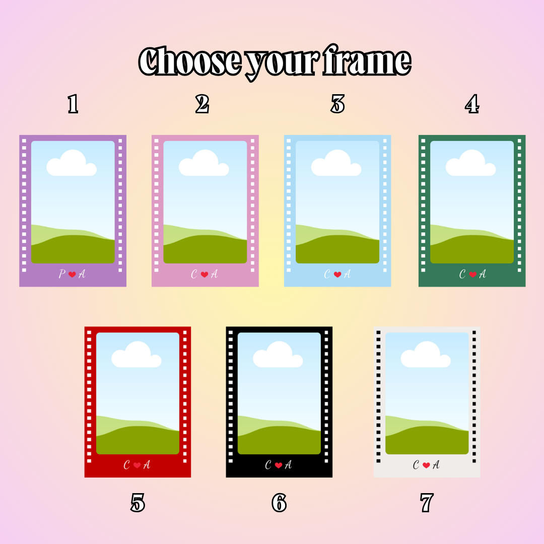 BUY 1 GET 1 FREE - Custom Photo Strip Keychain