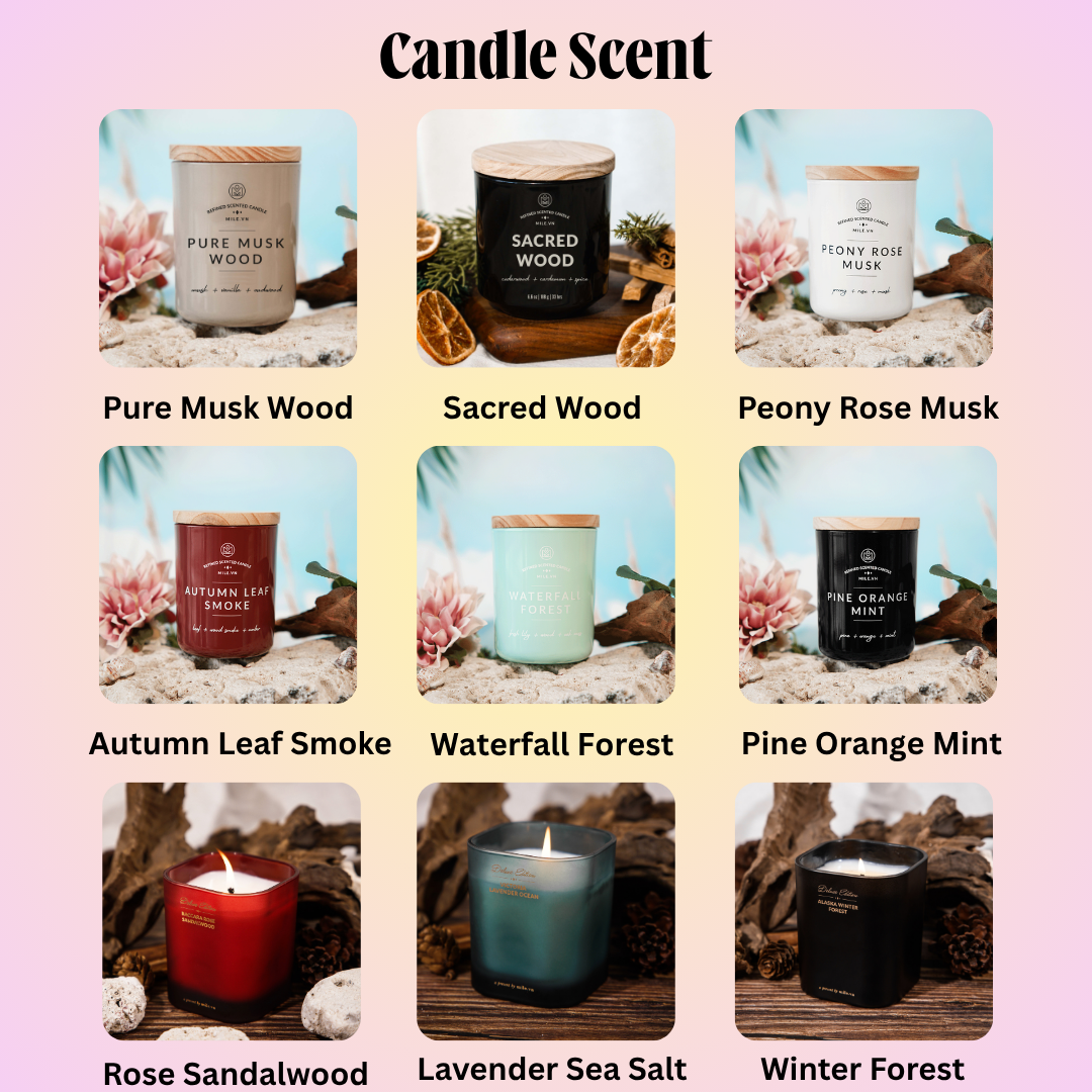 Personalized Hidden Message Scented Candle with NFC – 7.4oz (Hexagonal Candle)