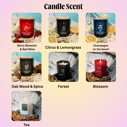 Personalized Hidden Message Scented Candle with NFC – 7.4oz (Hexagonal Candle)