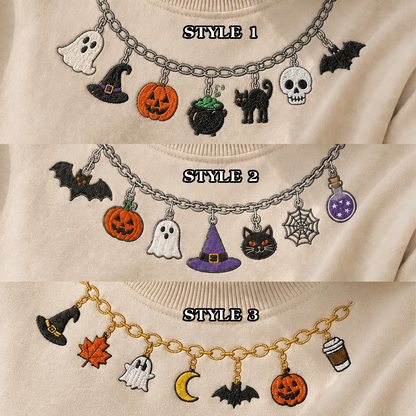 Embroidered Halloween Spooky Season Sweatshirt