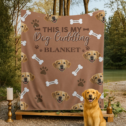 Personalized Pet Photo This Is My Pet Cuddling Soft Blanket