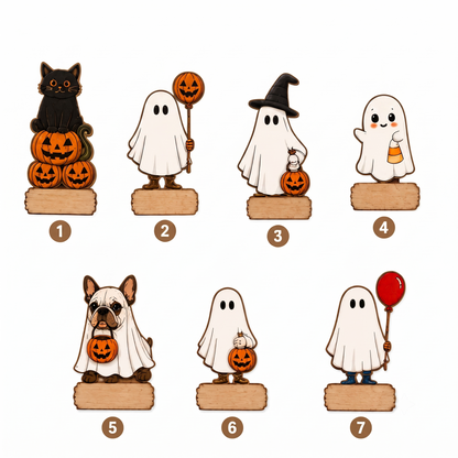 Embroidered Halloween Family Members Spooky Season Sweatshirt