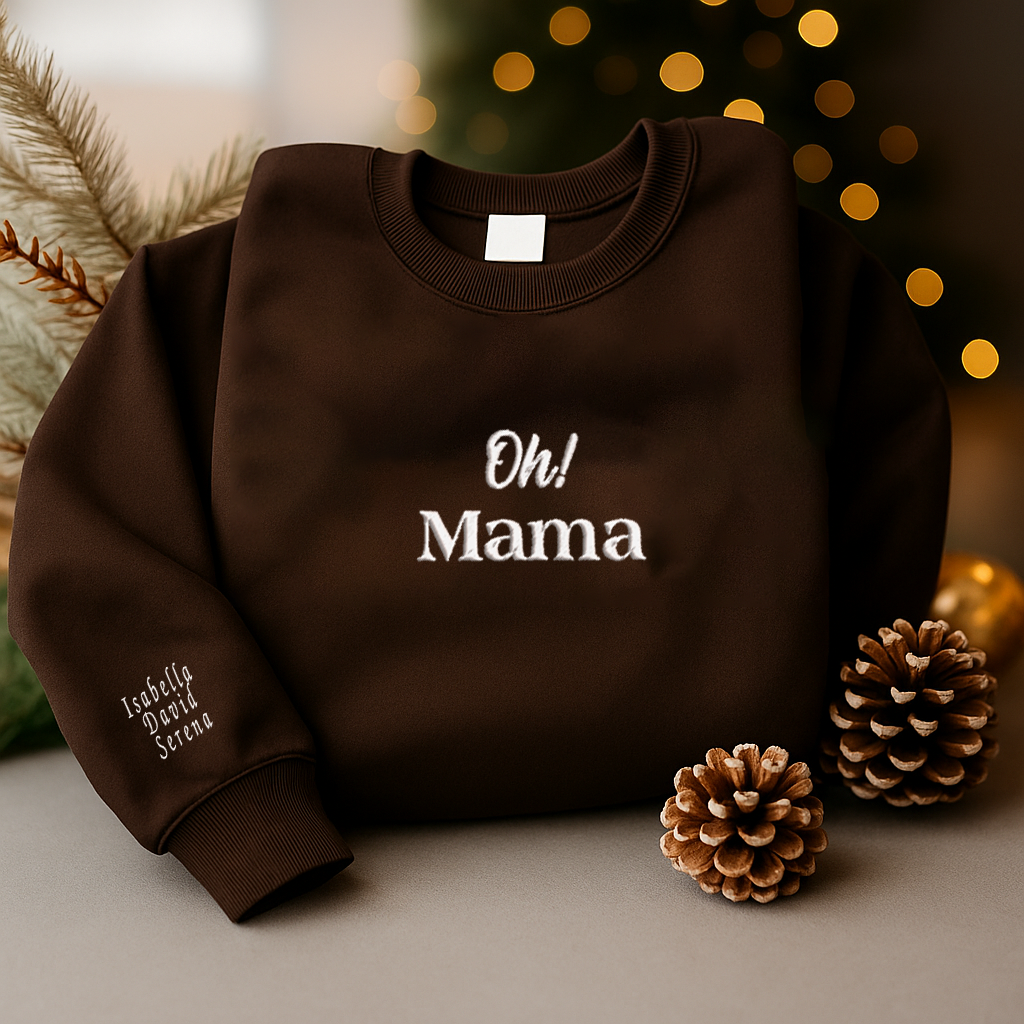Personalized Oh Mama Oh Papa Oh Babe Hoodie Sweatshirt T-Shirt