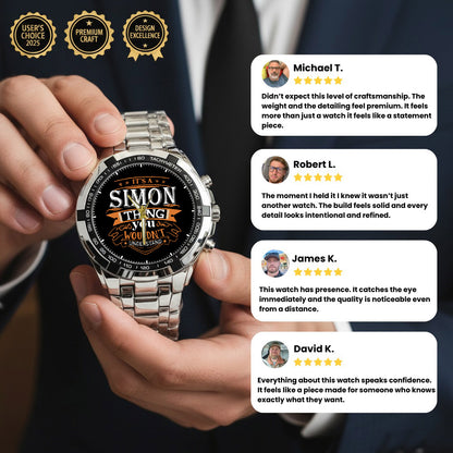 Personalized Custom Name Watch Gift For Him