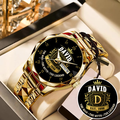Father's Day Gift For Dad The Man The Myth The Legend Limited Edition Watch