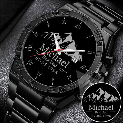 Father's Day Gift For Dad Best Dad Silver Mountain Limited Edition Watch