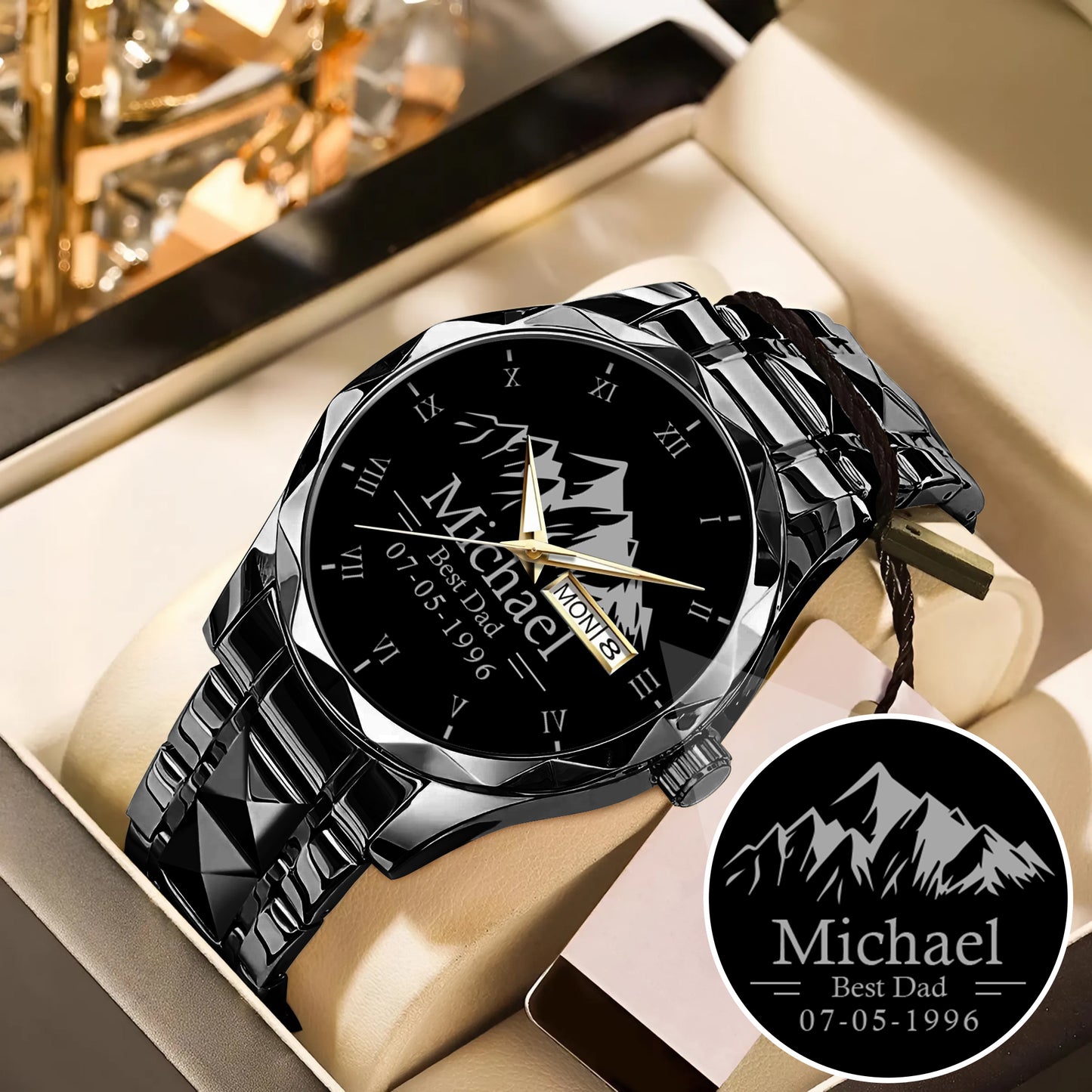 Father's Day Gift For Dad Best Dad Silver Mountain Limited Edition Watch