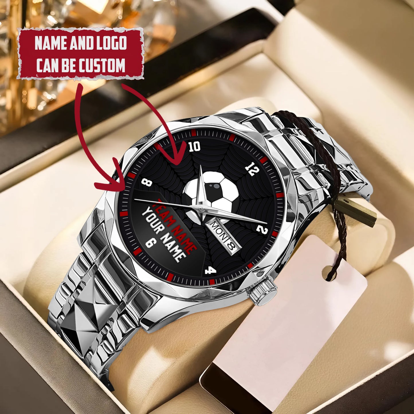 Football Personalized Team Name, Name & Number Quartz Watch