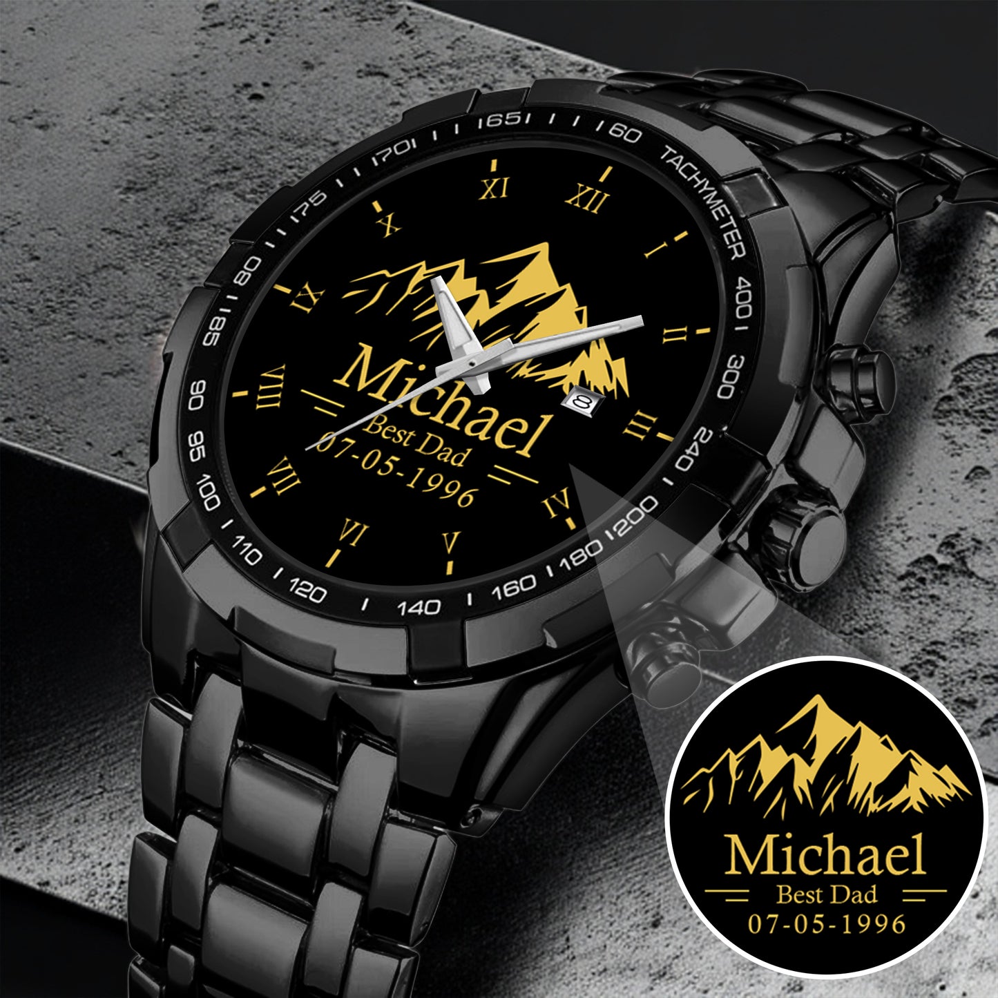 Father's Day Gift For Dad Best Dad Gold Mountain Limited Edition Watch