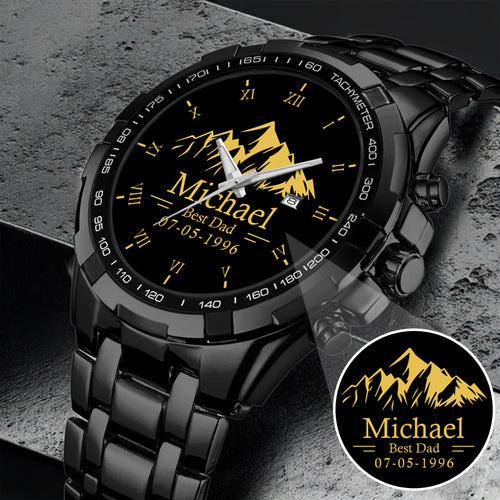 Father's Day Gift For Dad Best Dad Gold Mountain Limited Edition Watch
