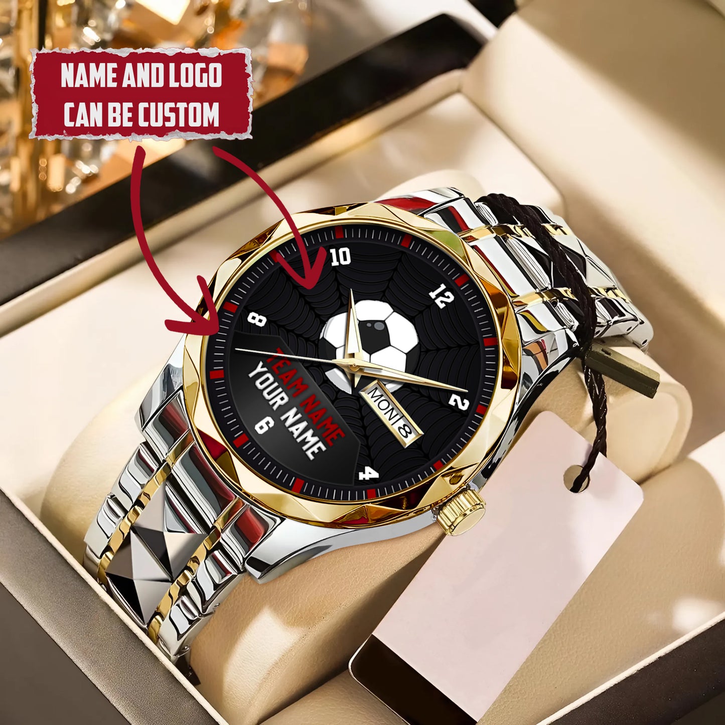 Football Personalized Team Name, Name & Number Quartz Watch