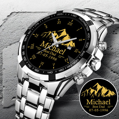Father's Day Gift For Dad Best Dad Gold Mountain Limited Edition Watch