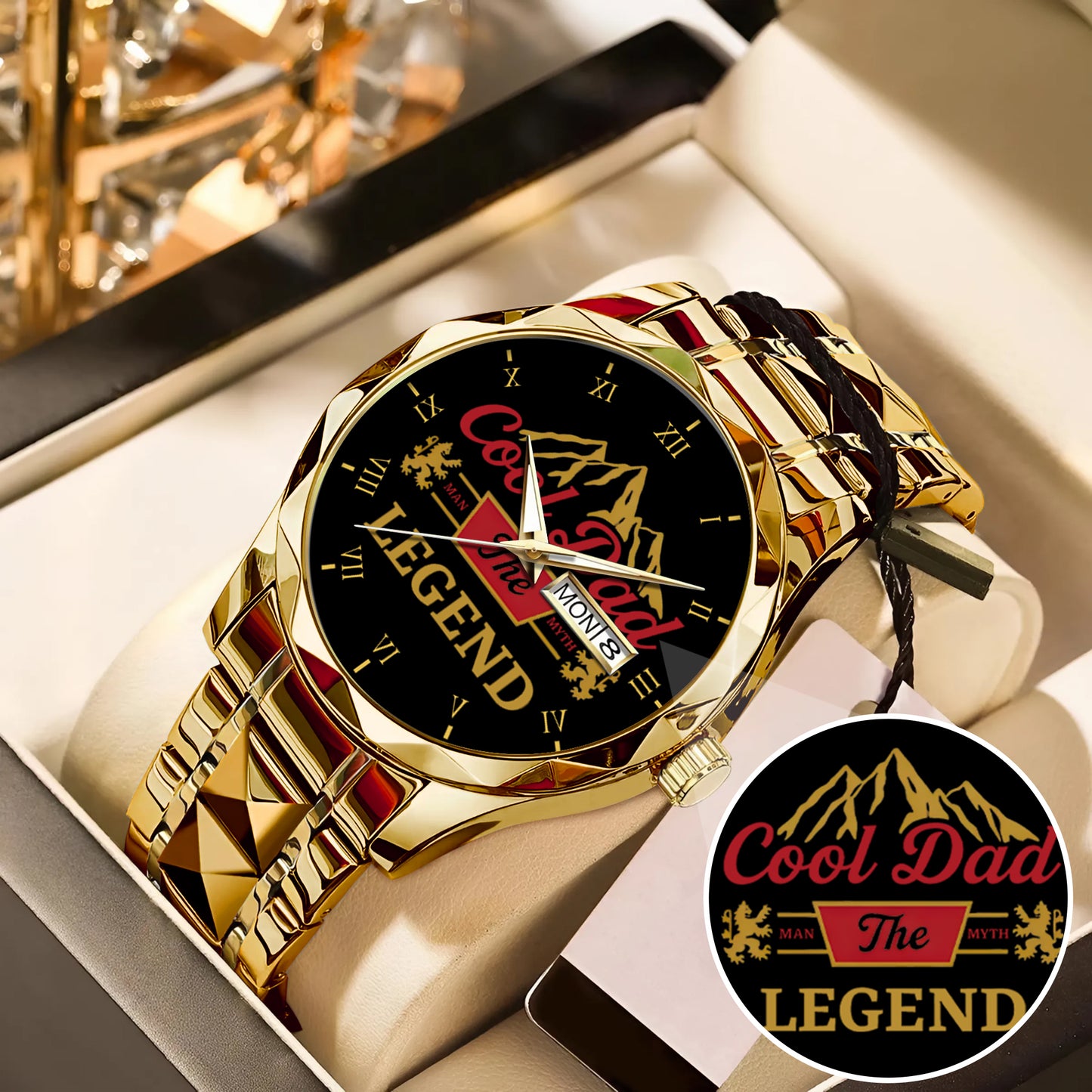 Father's Day Gift For Dad Cool Dad The Man The Myth The Legend Limited Edition Watch