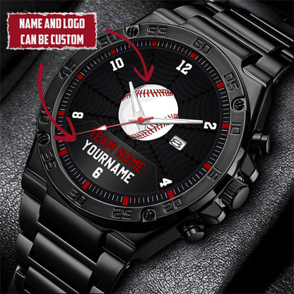 Baseball Personalized Team Name, Name & Number Quartz Watch