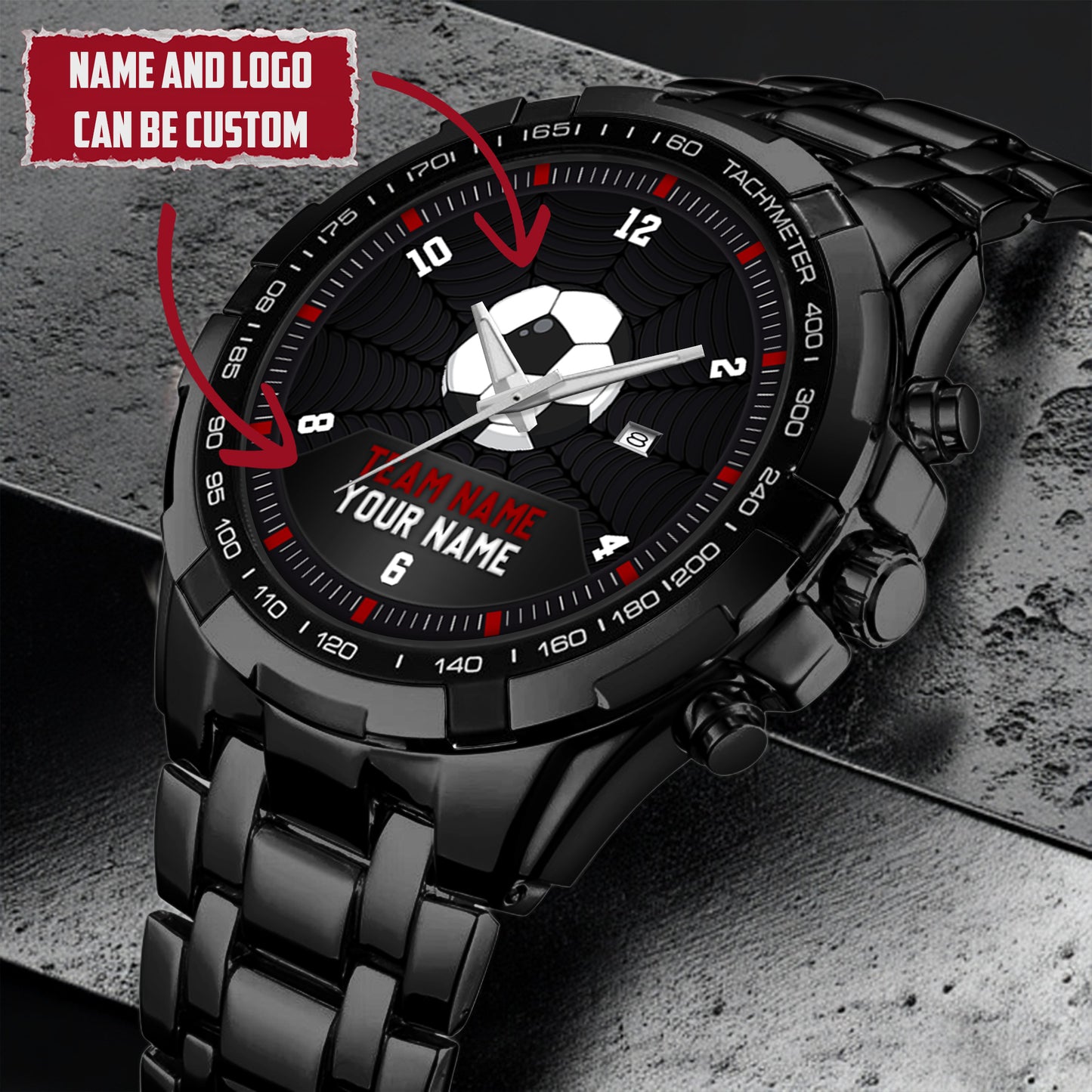 Football Personalized Team Name, Name & Number Quartz Watch